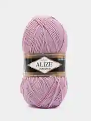 Сиреневый пряжа Alize Lanagold, 49% шерсть, 51% акрил, 100 г, 240 м