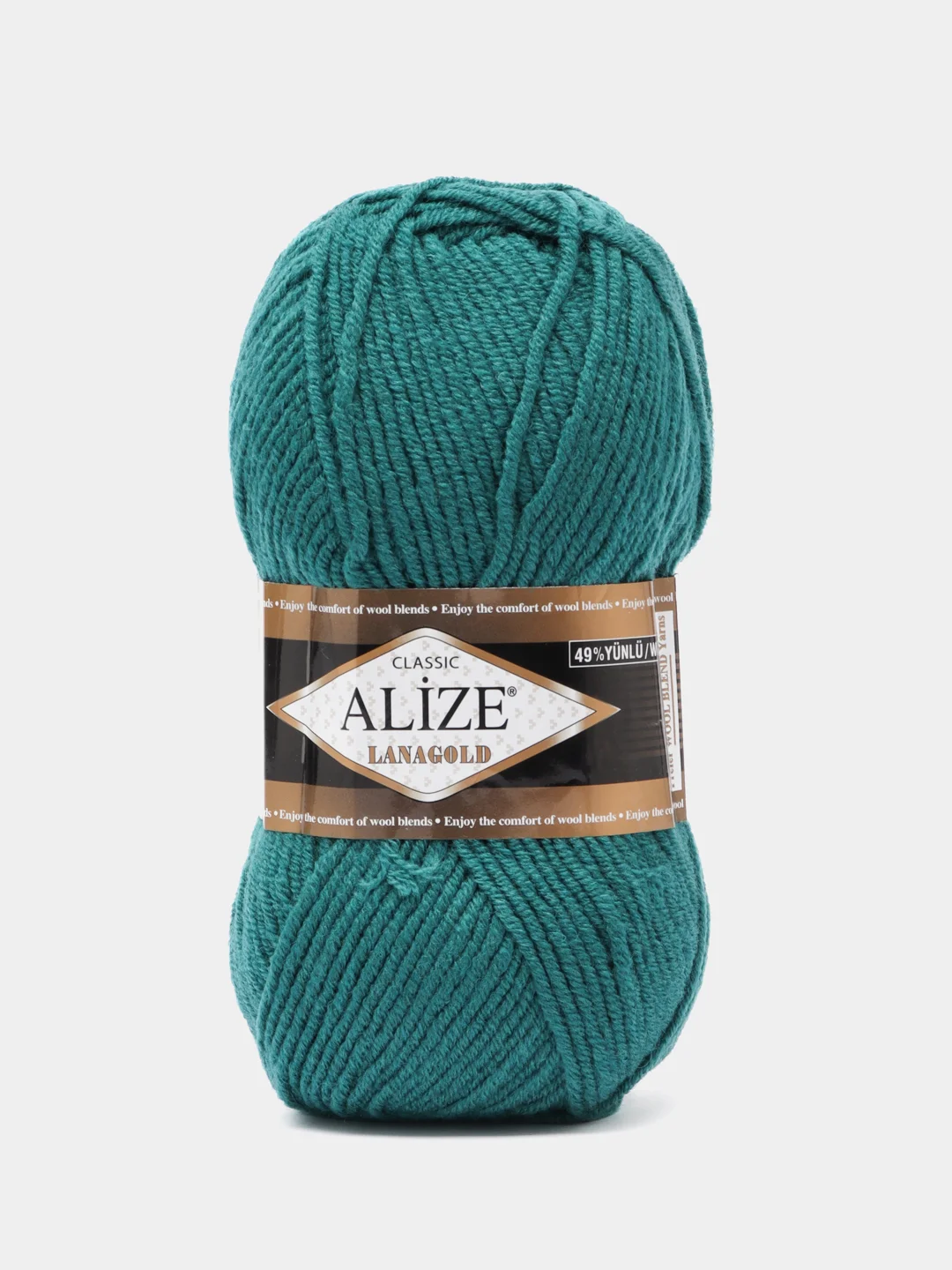 Морской пряжа Alize Lanagold, 49% шерсть, 51% акрил, 100 г, 240 м