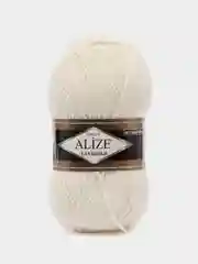 Слоновая кость пряжа Alize Lanagold, 49% шерсть, 51% акрил, 100 г, 240 м