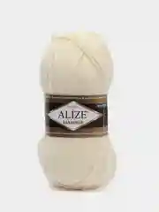 Молочный пряжа Alize Lanagold, 49% шерсть, 51% акрил, 100 г, 240 м