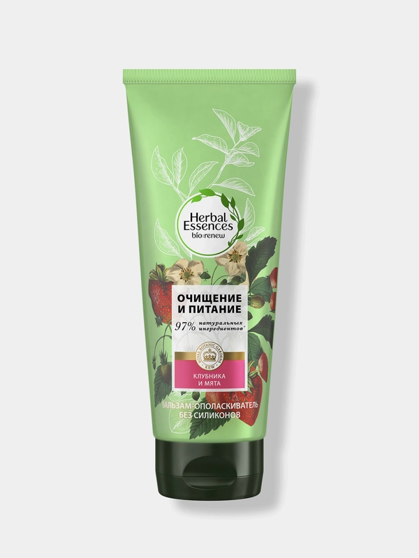 Бальзам-ополаскиватель Herbal Essences "Белая клубника и сладкая мята", 180 мл