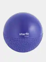 Темно-синий фитбол полумассажный STARFIT, 75 см