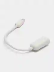 Белый otg-переходник micro USB на USB, с проводом