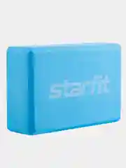 Синий блок для йоги STARFIT, 22,5 х 15 см