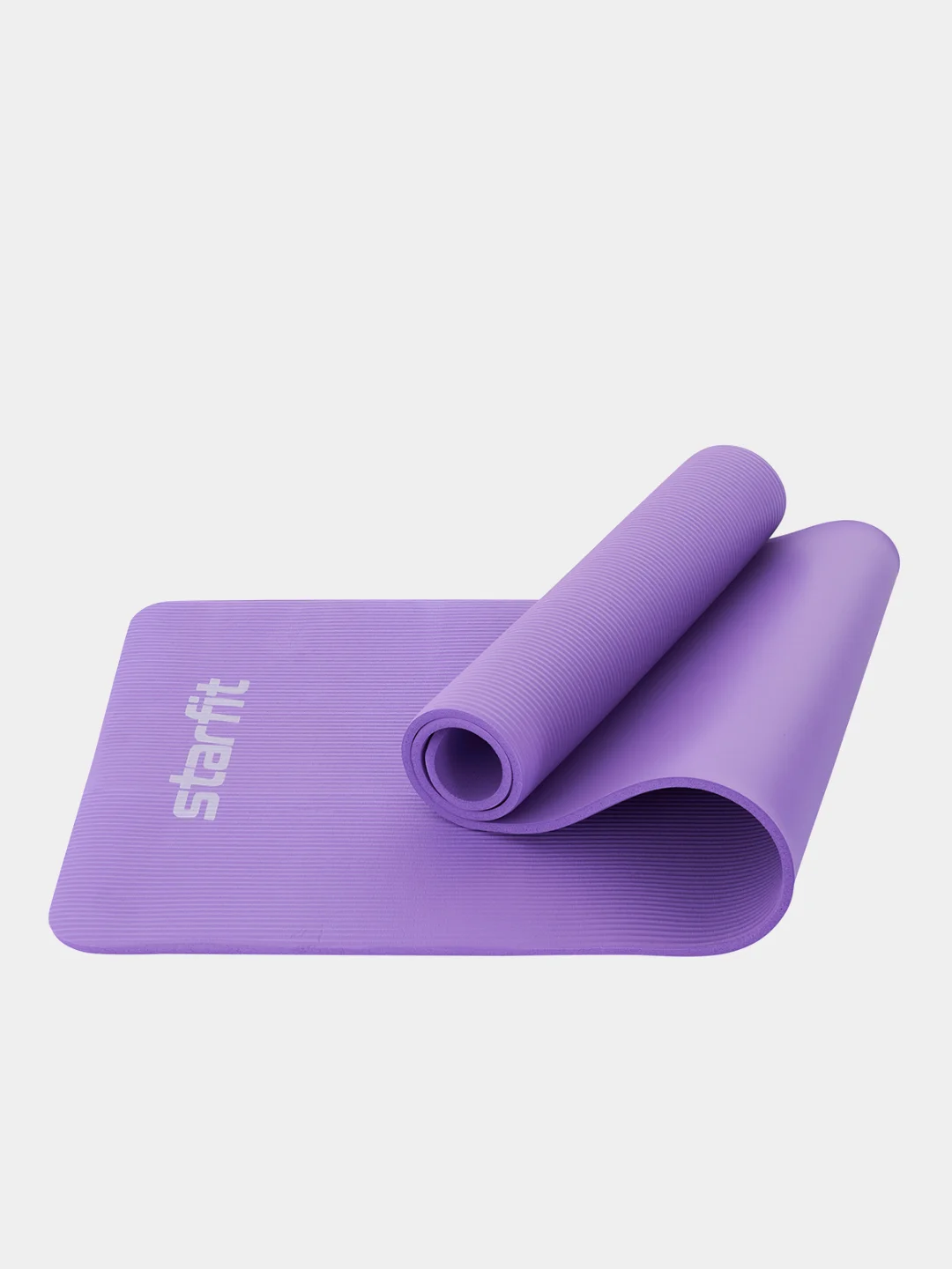 Фиолетовый коврик для йоги и фитнеса STARFIT, 183x61 см
