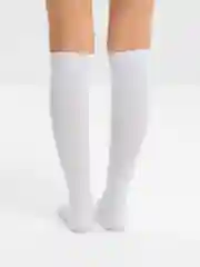 Белый высокие компрессионные гольфы