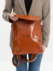 Коричневый рюкзак женский