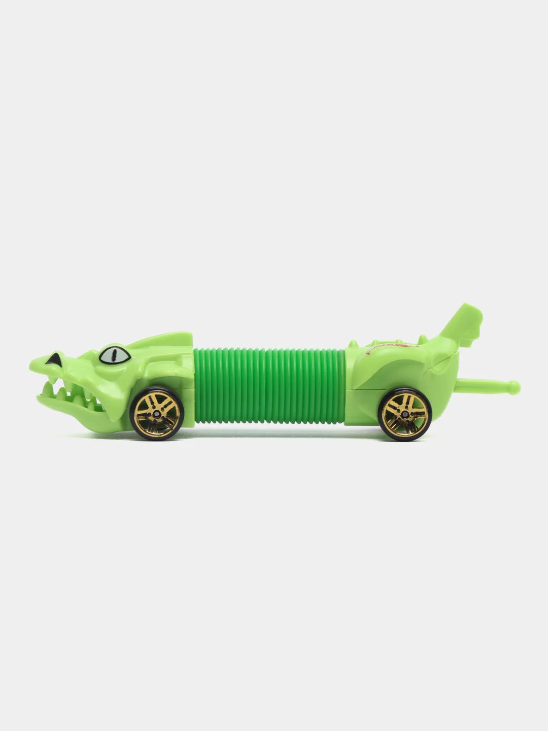 Зеленый машинка по типу Hot Wheels "Гармошка" , pop tubes, поп ит, трубка гофра