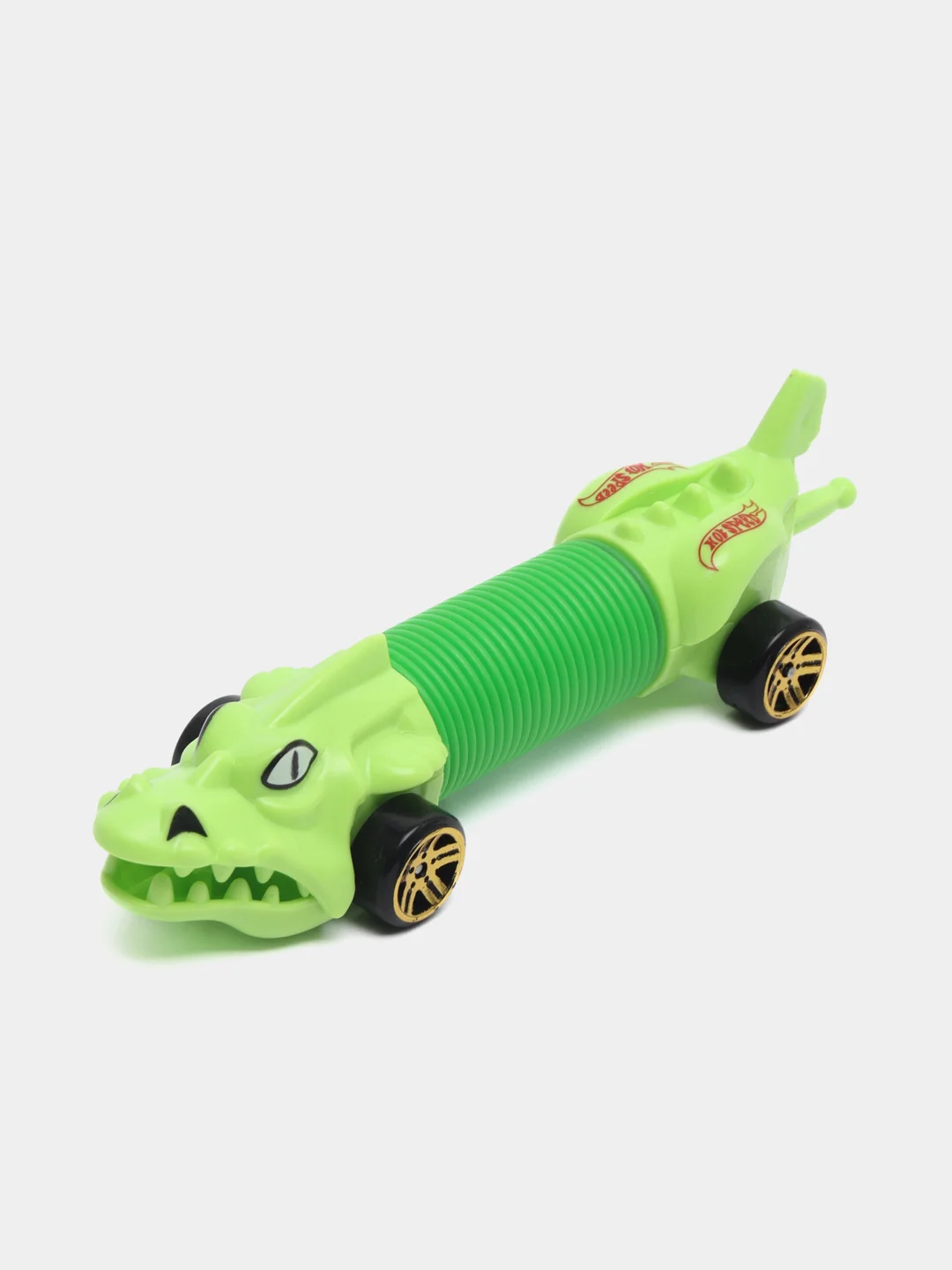 Зеленый машинка по типу Hot Wheels "Гармошка" , pop tubes, поп ит, трубка гофра