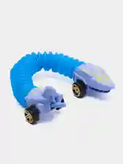 Голубой машинка по типу Hot Wheels "Гармошка" , pop tubes, поп ит, трубка гофра
