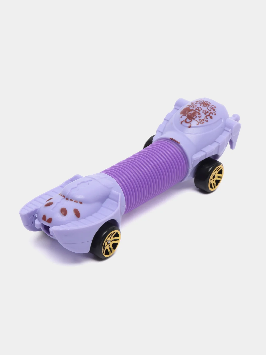 Сиреневый машинка по типу Hot Wheels "Гармошка" , pop tubes, поп ит, трубка гофра