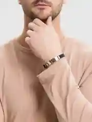 Серый браслет мужской