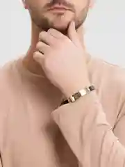Небесно-голубой браслет мужской