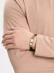 Серый металлик браслет мужской