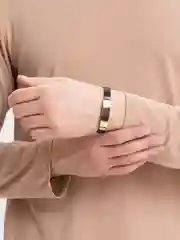 Серый металлик браслет мужской