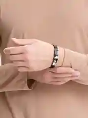 Аметистовый браслет мужской