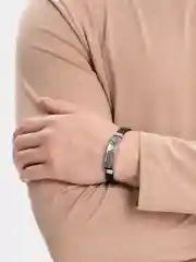 Синий меланж браслет мужской