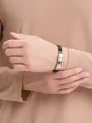 Синий меланж браслет мужской