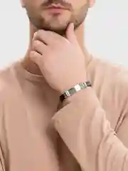 Синий меланж браслет мужской