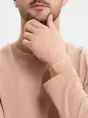 Белый браслет мужской