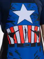 Оранжевый фартук кухонный герои марвел 6 видов Marvel, DC / подарок / креативный перезент