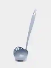 Голубой половник кухонный, 2 в 1, поварешка со сливом, черпак, шумовка, половник для пельменей