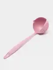 Розовый половник кухонный, 2 в 1, поварешка со сливом, черпак, шумовка, половник для пельменей