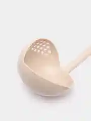 Серебряный половник кухонный, 2 в 1, поварешка со сливом, черпак, шумовка, половник для пельменей