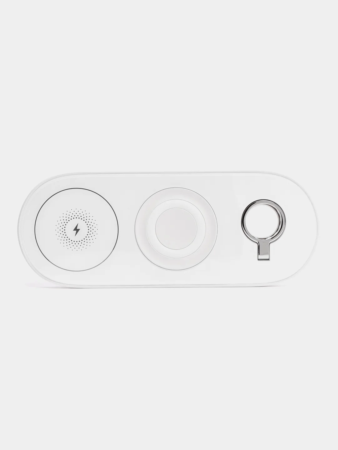 Белый беспроводное зарядное устройство Fast Wireless Charger 5 в 1