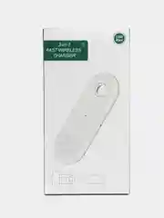 Белый беспроводная зарядка Wireless Fast Charger, 15W, 3 в 1