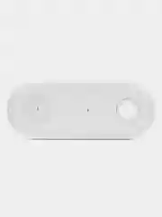Белый беспроводная зарядка Wireless Fast Charger, 15W, 3 в 1