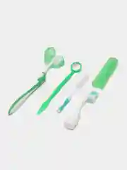 Ортодонтический набор для брекетов, 8 предметов, зеленая сумочка