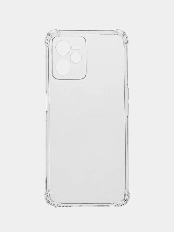 Чехол Realme C35 (Реалми С35), прозрачный, силиконовый, противоударный