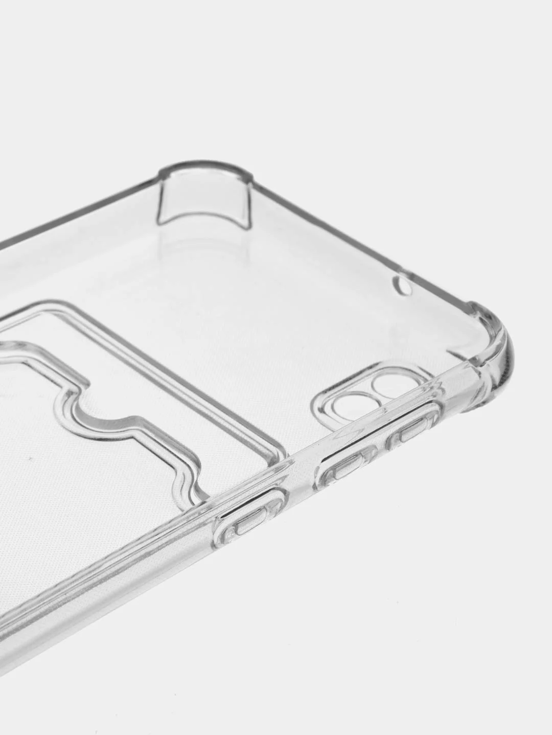 Прозрачный силиконовый чехол Samsung Galaxy A10 Самсунг Галакси А10 с карманом для карт прозрачный