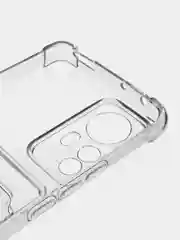 Прозрачный чехол Xiaomi 12 Pro / Сяоми 12 Про с карманом для карт
