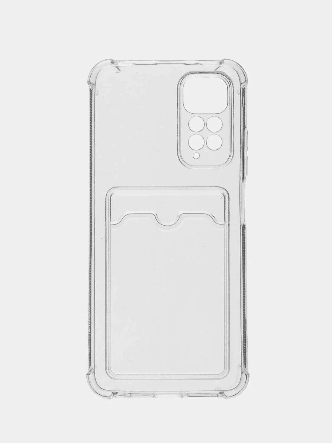 Прозрачный чехол Xiaomi Redmi Note 11 4G / Note 11s / Poco M4 Pro 4G (Ноут 11с) с карманом для карт