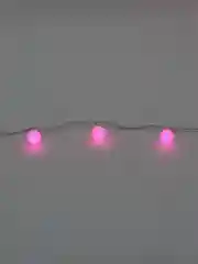 Розовый гирлянда "Матовые шарики", 10 м, 100 ламп, LED, 220В