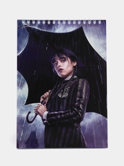 Блокнот с принтом, по мотивам сериала Wednesday (Уэнсдей)