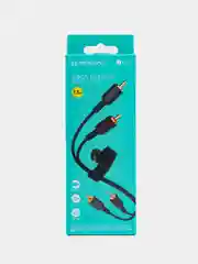 Черный аудио кабель BOROFONE BL13 RCA-RCA, 1,5 м