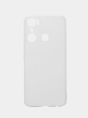 Силиконовый чехол КАРТОФАН для Infinix Hot 20i с защитой камер и от прилипания