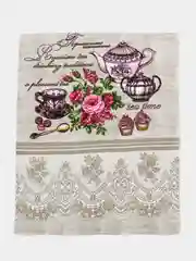 Тёмно-розовый полотенце вафельное кухонное  набор 3 шт., для кухни,ванны, лица и рук, детям, салфетка