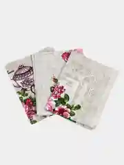 Тёмно-розовый полотенце вафельное кухонное  набор 3 шт., для кухни,ванны, лица и рук, детям, салфетка