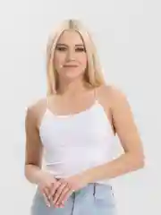 Белый топ с открытой спиной