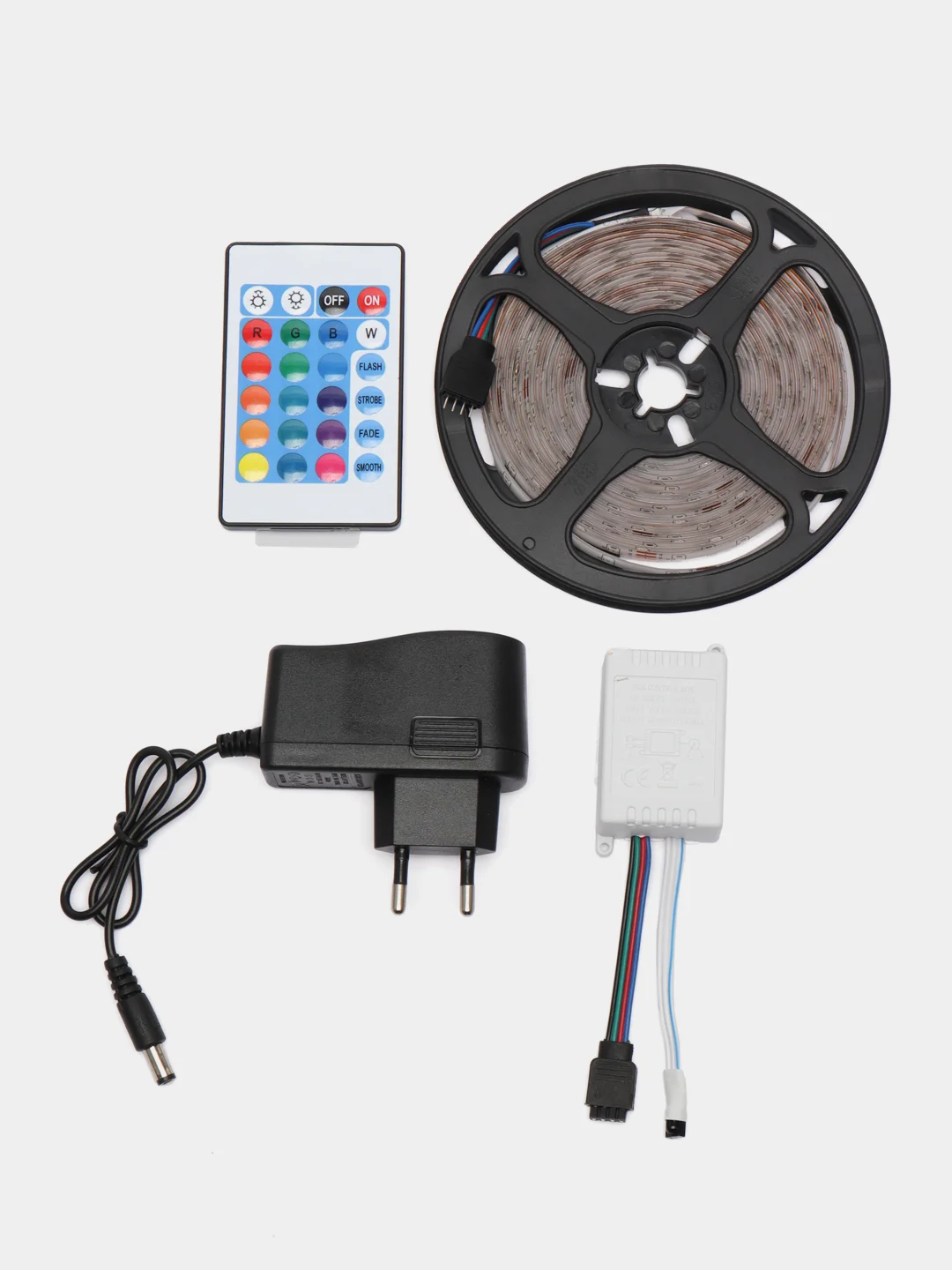 Светодиодная лента RGB, с пультом, 16 цветов, 5 метров