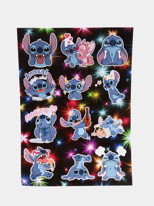 Наклейки "Стич" (Stich), А4