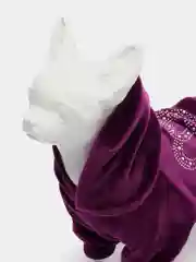 Фиолетовый велюровые комбинезоны для собак