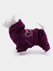 Фиолетовый велюровые комбинезоны для собак