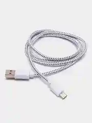 Белый кабель для зарядки телефона micro USB, провод зарядный, шнур юсб быстрая зарядка