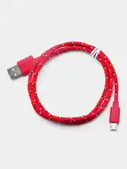 Красный кабель для зарядки телефона micro USB, провод зарядный, шнур юсб быстрая зарядка