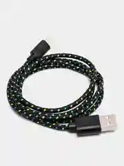 Черный кабель для зарядки телефона micro USB, провод зарядный, шнур юсб быстрая зарядка